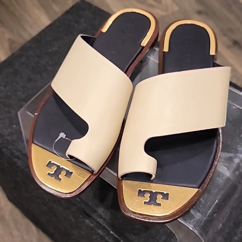 Tory Burch Selby Toe Ring Slide Sandals